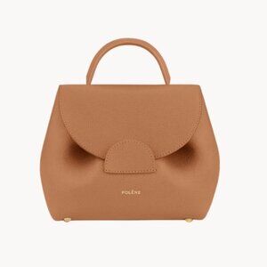 Polene Numero Un Nano Handbag in Textured Tan